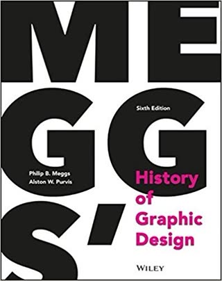 Meggs' History of Graphic Design, black cover with pink type